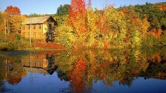 Fall Autumn Lake HD Desktop Wallpaper To Hq