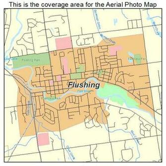 In Flushing Map Flushg Michigan Mi