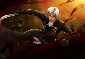 Blood Katana Battle Anime HD Wallpaper Desktop Pc Background