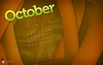 Wallpaper Calendar Desktop October Theme Halloween Smash