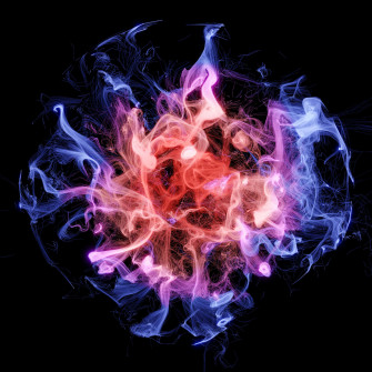 A Beautiful Trail Of Colorful Smoke Wallpaper