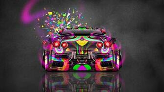 Nissan Gtr R35 Kuhl Back Jdm Domo Kun Toy Car Wallpaper 4k