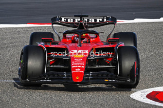 Charles Leclerc Monaco Driving Ferrari F1 Testing Bahrain