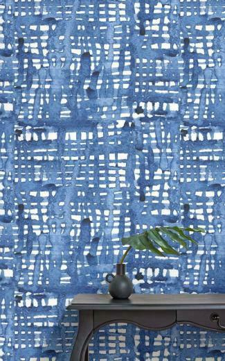 Yokohama Shibori Wallpaper Mural With Image