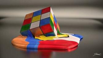 Melting Rubiks Cube By Saphiresouldier