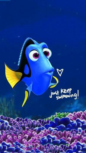 Disney iPhone Wallpaper Keep Swimming Phone