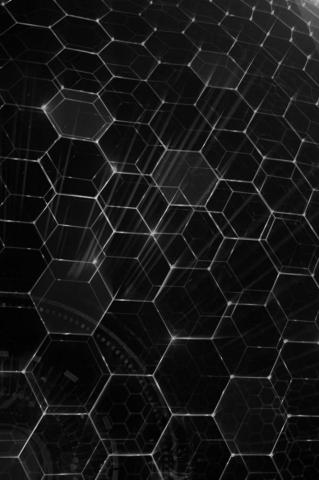 Grid Sphere Abstract Art Wallpaper