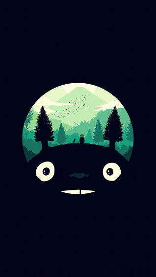 Totoro Anime Simple 4k Wallpaper iPhone HD Phone 5360f
