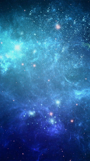 Blue Galaxy iPhone Wallpaper