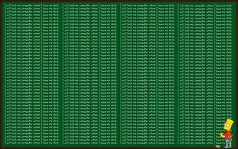 The Simpsons Funny School Board Words Text Desktop Wallpaper