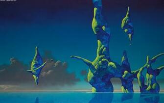 Roger Dean Science Fiction Wallpaper