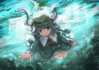 Touhou Kawashiro Nitori Bubbles Underwater Bokeh Wallpaper