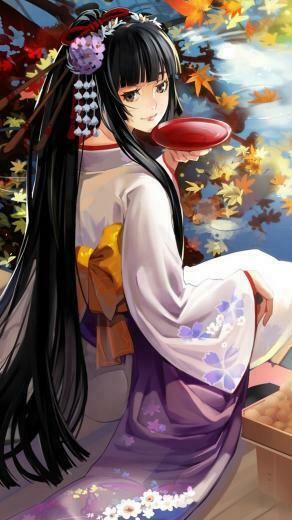 Home Anime Cartoon Comics Geisha Galaxy Note Wallpaper
