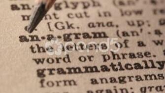 Anagram Fake Dictionary Definition Of The Word With Pencil