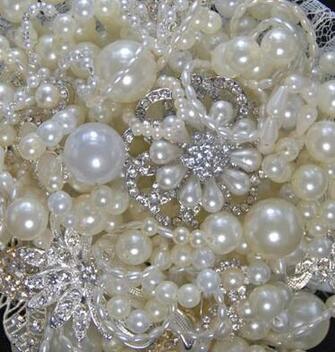 Diamonds And Pearls Wallpaper Vintage Inspired Bridal Wedding Bouquet