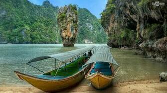 Phang Nga Bay Beach In Thailand Absolutely Stunning HD Wallpaper