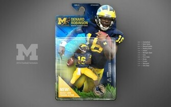 Denard Robinson Action Figure Schedule Widescreen Michigan Football HD