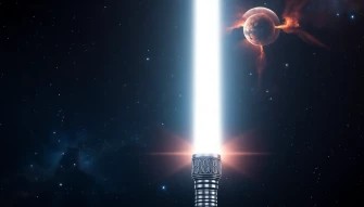 White Lightsaber Wallpaper