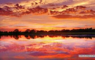 Most Beautiful Beach River And Mountains Sunset Desktop Wallpaper