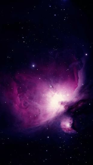 Purple Space Galaxy S4 Wallpaper