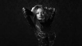 Girl In Black HD Wallpaper