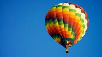 Hot Air Balloon Blue Sky Sports Wallpaper Desktop
