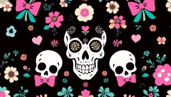 Girly Skull Wallpaper