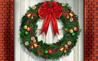 Christmas Wreath Wallpaper