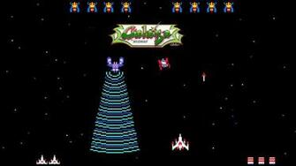 Galaga Sci Fi Arcade Shooter Spaceship Action Atari Wallpaper