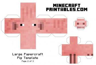 Minecraft Paper Crafts Colouring S