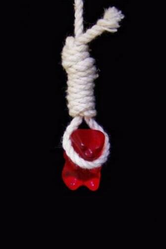 Gummy Suicide iPhone Wallpaper HD