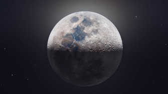 Moon 4k Half Horizontal Wallpaper