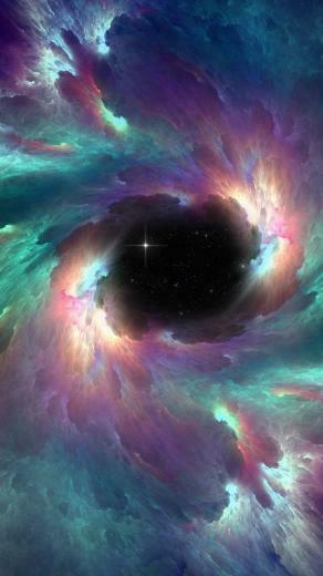 Outer Space Vortex iPhone Wallpaper