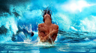 Fantasy Art Artwork Mermaid Fish Creature Women Woman Girl Girls