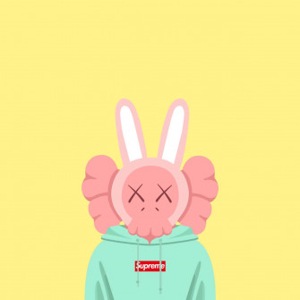 Kaws X Supreme Wallpaper