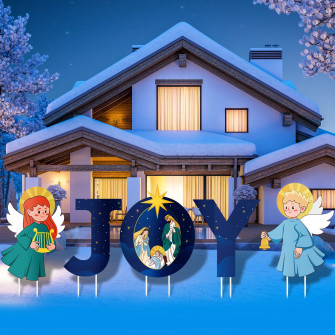 Amazon Holy Nativity Yard Sign With Stake Christmas Outdoor
