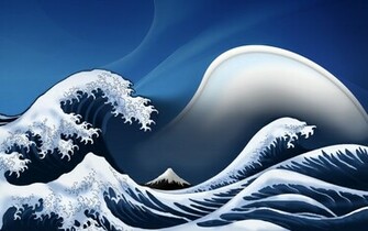 The Great Wave Off Kanagawa Artwork Digital Art Waves Wallpaper Hq