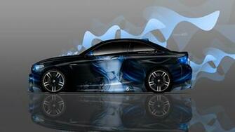 Bmw M2 Coupe Side Anime Girl Aerography Car