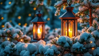 Christmas Lantern Wallpaper