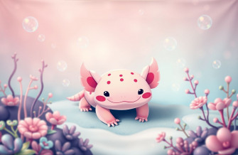 Kawaii Axolotl Wallpaper