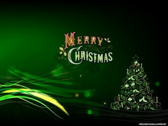 Green Merry Christmas Wallpaper Desktop