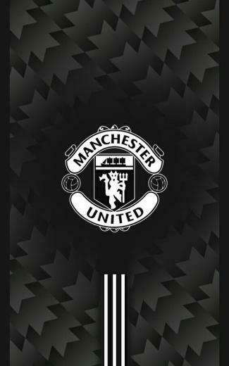 Manchester United Away Black Android Wallpaper