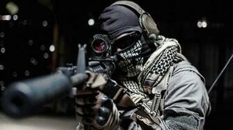 Widescreen Wallpaper Male Military Uniform Weapons HD