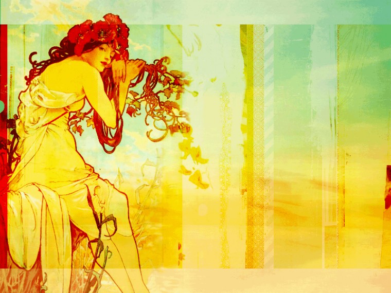 Mucha Wallpaper By Burgundyskies