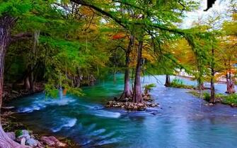 Beautiful Scenery Wallpaper Guadalupe River Texas