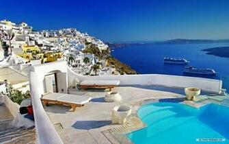 Santorini HD Wallpaper Background Image