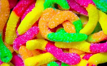 Sugar Shapes Patterns Bright Contrast Psychedelic