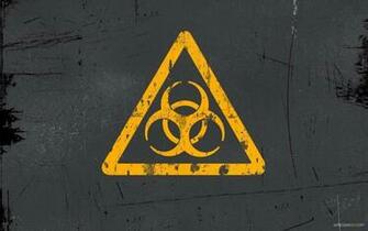 Wallpaperzzz Wallpaper Widescreen Hires Yellow Biohazard Sign Jpg