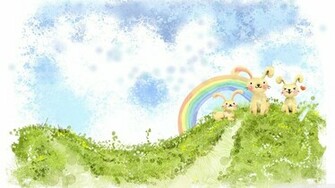 Easter Bunnies Wallpaper