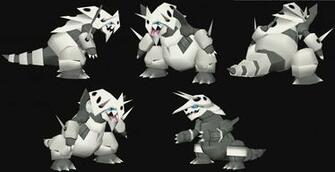 Mega Aggron Papercraft Model Pre By Javierini On